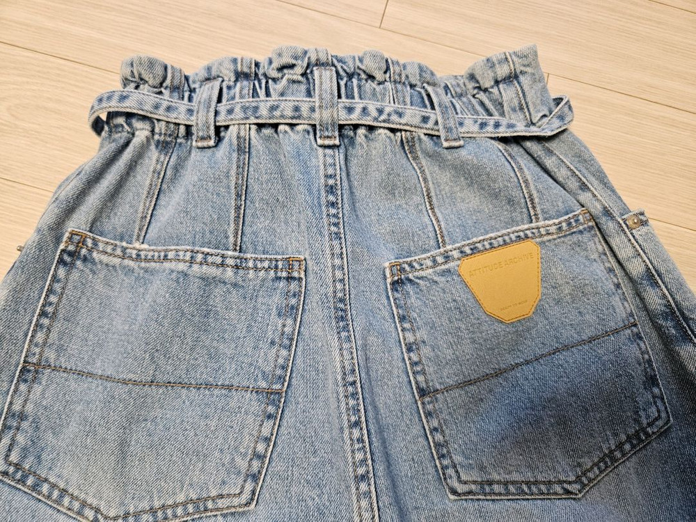 시스템 벨티드 데님스커트 이미지