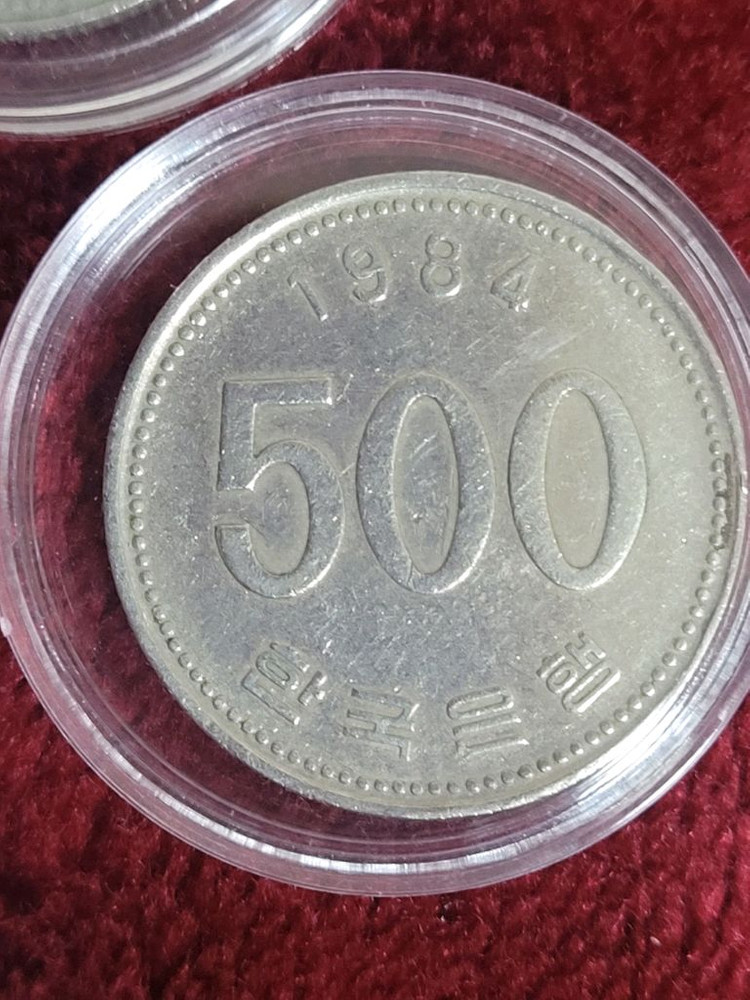 500원 동전 사용제(1982, 1983, 1984년) 일괄 이미지