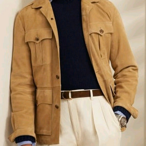 랄프로렌 퍼플라벨 조던 스웨이드 사파리 자켓 [ 톰포드 쿠치넬리 에르메스 로로피아나 브리오니 키톤 벨루티 디올 ] 이미지