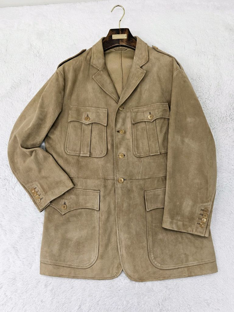 랄프로렌 퍼플라벨 조던 스웨이드 사파리 자켓 [ 톰포드 쿠치넬리 에르메스 로로피아나 브리오니 키톤 벨루티 디올 ] 이미지