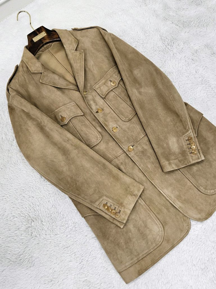 랄프로렌 퍼플라벨 조던 스웨이드 사파리 자켓 [ 톰포드 쿠치넬리 에르메스 로로피아나 브리오니 키톤 벨루티 디올 ] 이미지