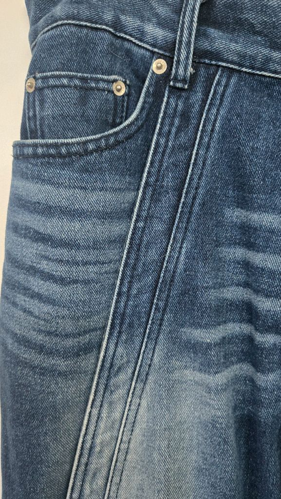 우알롱 커브드라인 스트레이트 데님팬츠 이미지