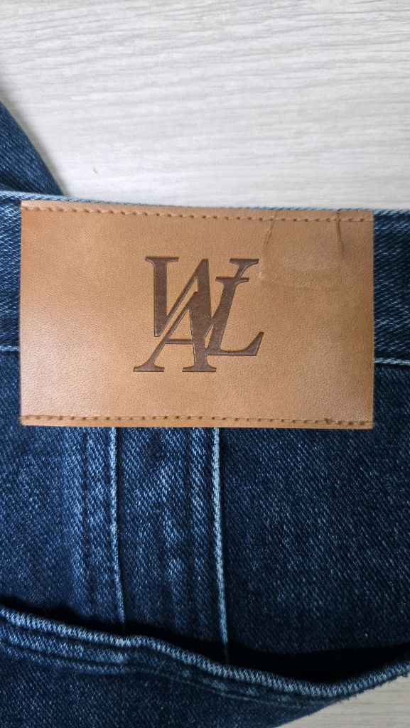 우알롱 커브드라인 스트레이트 데님팬츠 이미지