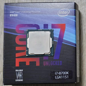 인텔 I7-8700K CPU 단품 판매합니다. 이미지