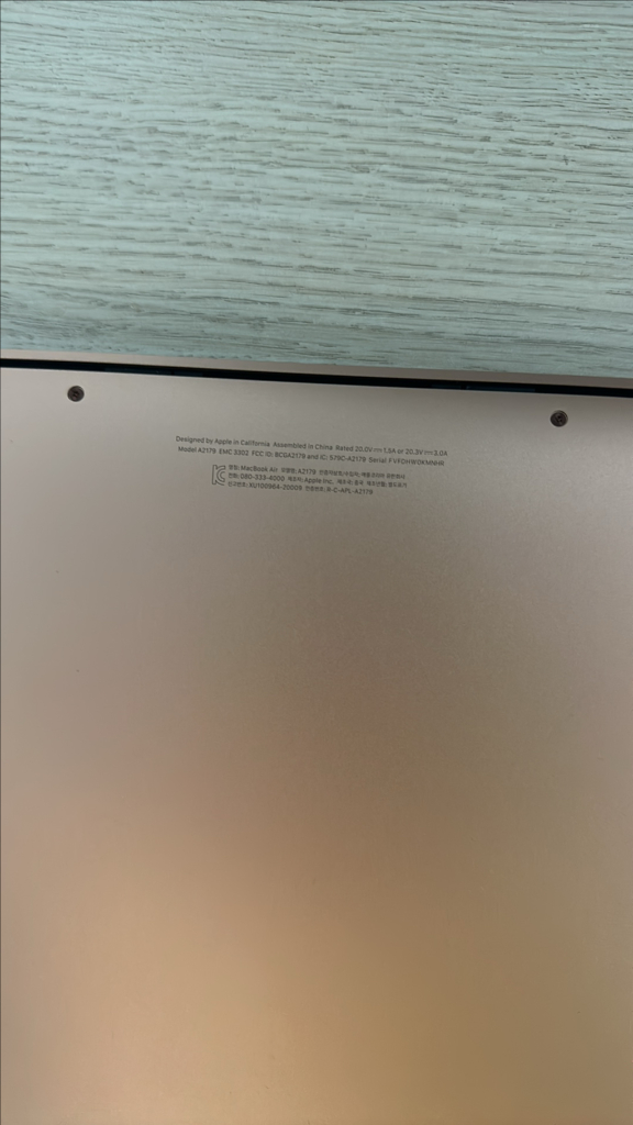 2020 맥북에어 13인치 로즈골드 8GB/256GB 이미지