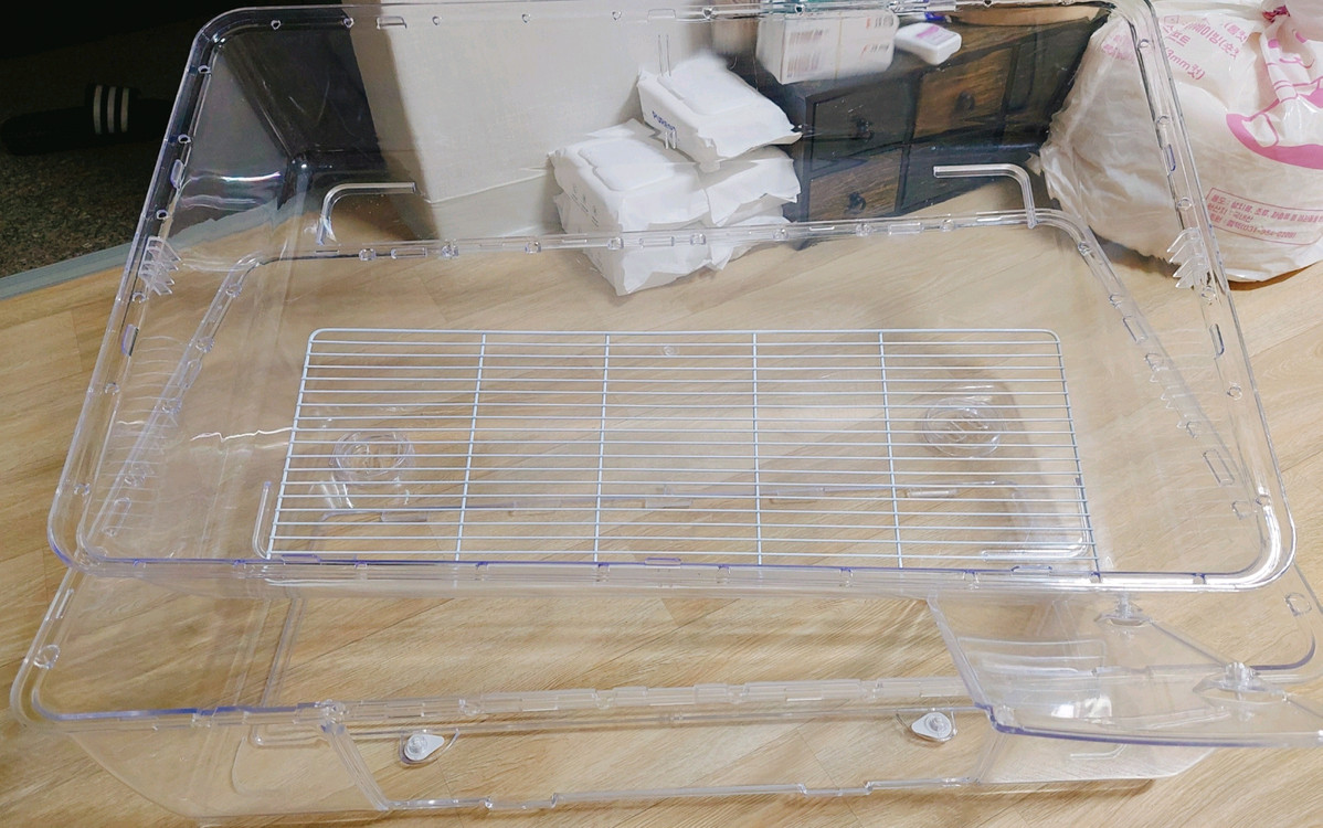 고슴도치 케이지, 고슴도치 키우기 세트 (햄스터 거주 가능) 이미지