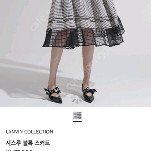 랑방 시스루 볼록 스커트 이미지