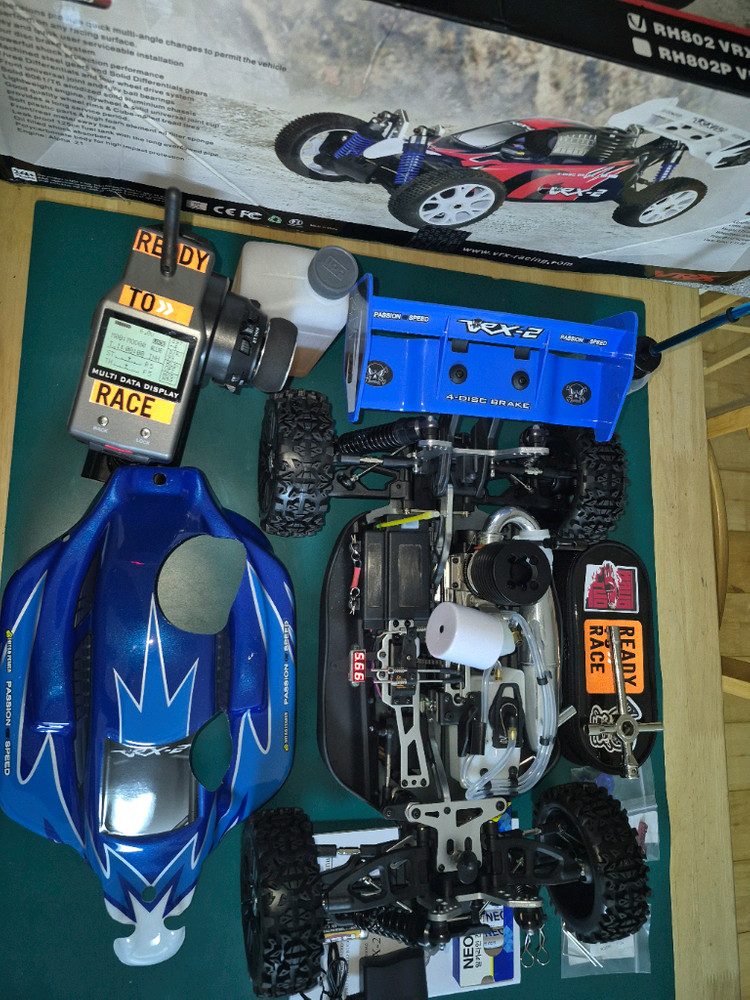 *각종교신가능*4WD니트로엔진1/8RC카VRX-2디지털+필수옵션17종포함(새제품)알씨카풀박스셋~바람에언덕에서 이미지