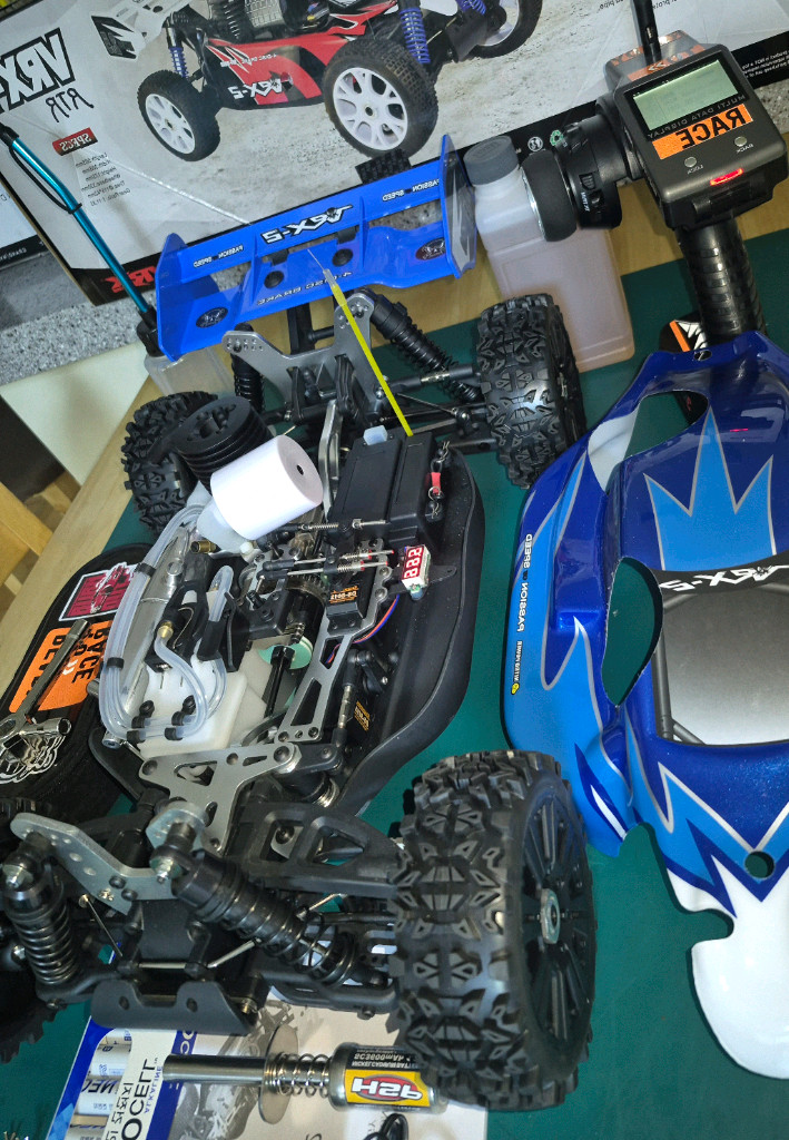 *각종교신가능*4WD니트로엔진1/8RC카VRX-2디지털+필수옵션17종포함(새제품)알씨카풀박스셋~바람에언덕에서 이미지