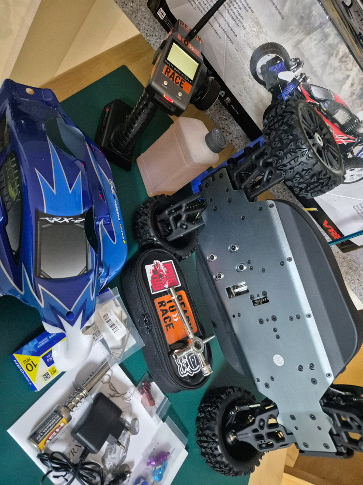 *각종교신가능*4WD니트로엔진1/8RC카VRX-2디지털+필수옵션17종포함(새제품)알씨카풀박스셋~바람에언덕에서 이미지