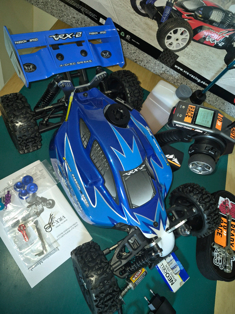 *각종교신가능*4WD니트로엔진1/8RC카VRX-2디지털+필수옵션17종포함(새제품)알씨카풀박스셋~바람에언덕에서 이미지