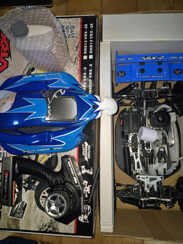 *각종교신가능*4WD니트로엔진1/8RC카VRX-2디지털+필수옵션17종포함(새제품)알씨카풀박스셋~바람에언덕에서 이미지