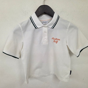 말본골프 크롭화이트 카라 반팔티 XS 이미지