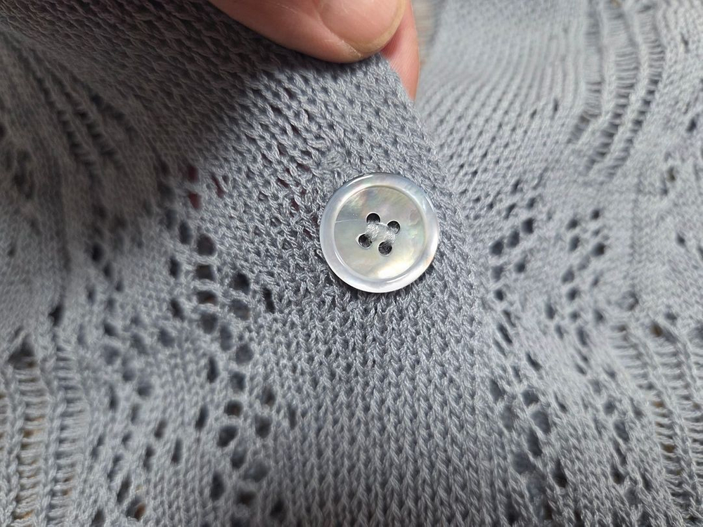 프렌다(PRENDA) 펀칭 네트 니트가디건 55-66 이미지