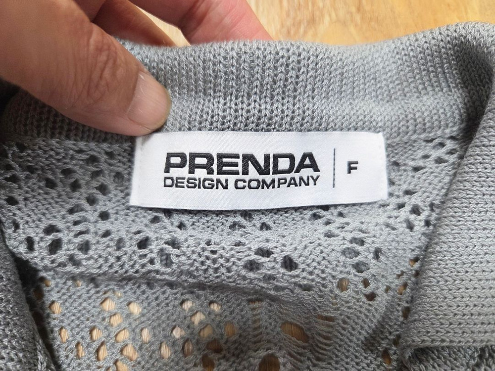 프렌다(PRENDA) 펀칭 네트 니트가디건 55-66 이미지