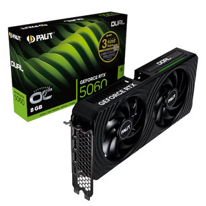 PALIT 지포스 RTX 5060 DUAL OC D7 8GB 이엠텍 그래픽카드 이미지