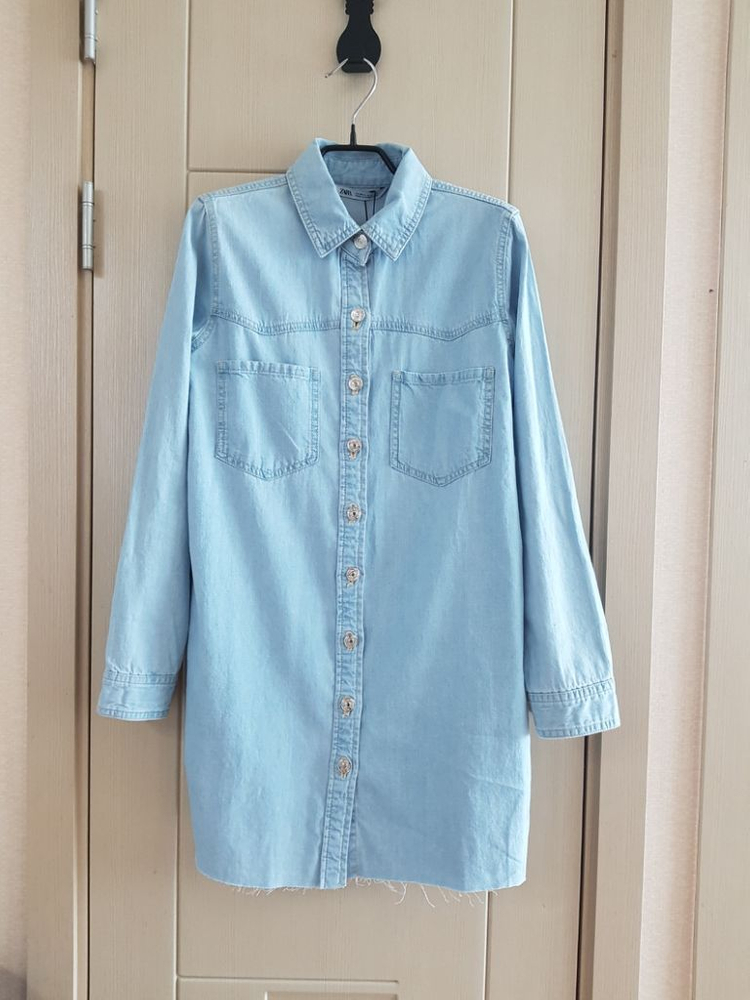 자라 데님 원피스 &롱남방 이미지