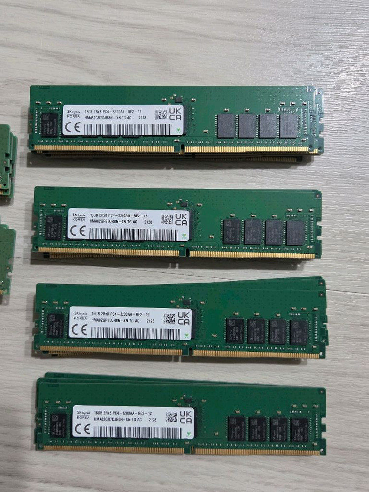 DDR4 16GB 램 3200 서버용 16GB 2Rx8 PC4-3200AA 하이닉스 32개, 삼성 8개 이미지