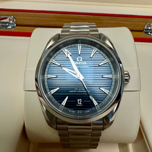 오메가 아쿠아테라 38mm 청판 러버스트랩+신형 쉐이드 브슬 풀구성 이미지