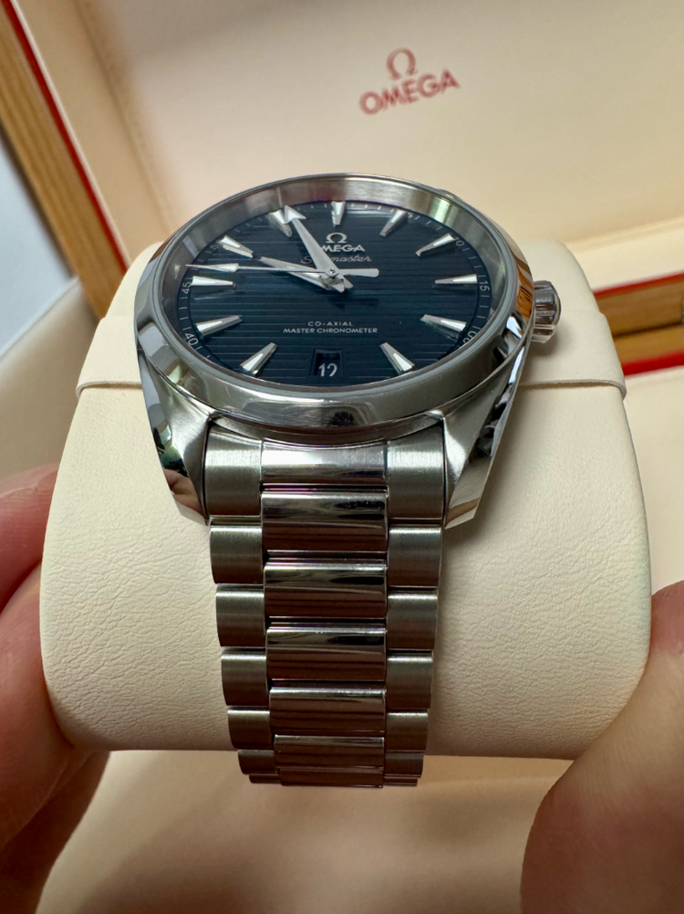 오메가 아쿠아테라 38mm 청판 러버스트랩+신형 쉐이드 브슬 풀구성 이미지