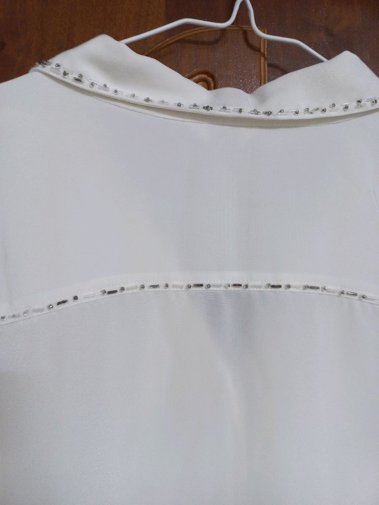 화이트 블라우스,여성 블라우스,실키한화이트블라우스,화이 이미지