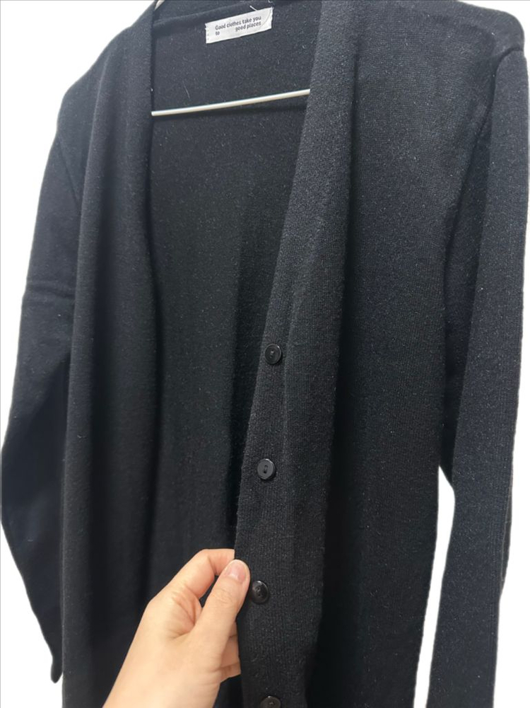 (새상품) 부드러운 블랙 롱 가디건 이미지