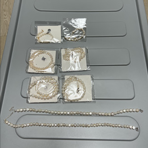 못난이 담수 진주 목걸이, 귀걸이 이미지