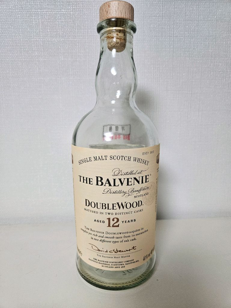 발베니 BALVENIE 12년 더블우드 양주 공병 빈병 술병 이미지