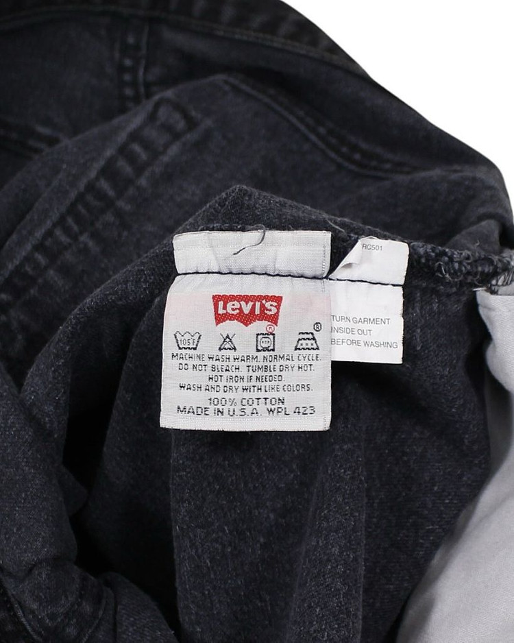 1997 USA 리바이스 501-0660 블랙 데님 팬츠 빈티지 미국제 이미지