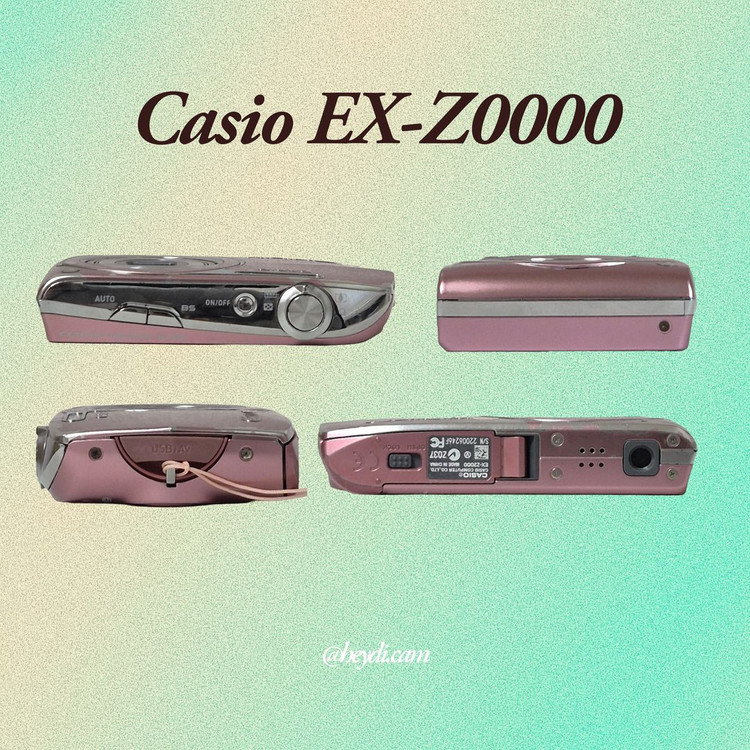 (로제, 모카, 아일릿) 카시오 엑슬림 z2000 핑크 이미지