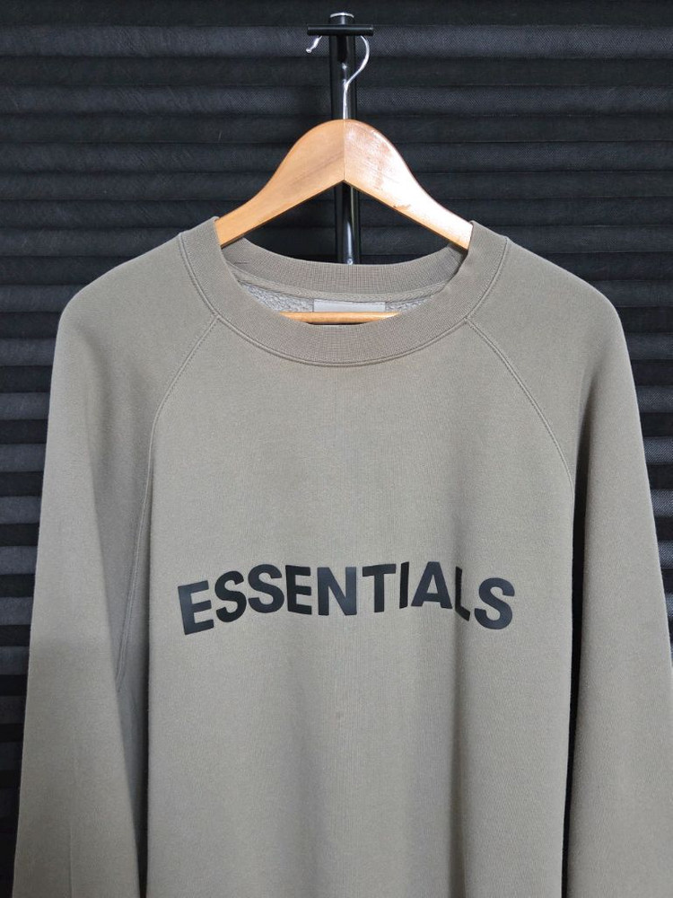 [피어오브갓 에센셜] 전면 로고 라글란 맨투맨 | 00207 이미지