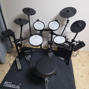 롤랜드 전자드럼 세트 + 추가심벌 + 트윈페달 (Roland TD-07DMK) 풀패키지 이미지