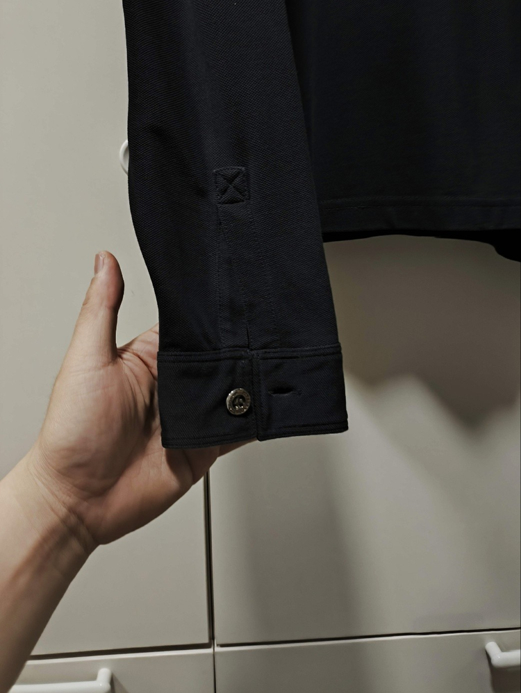 XL 버버리 카라넥 티셔츠 블랙 이미지