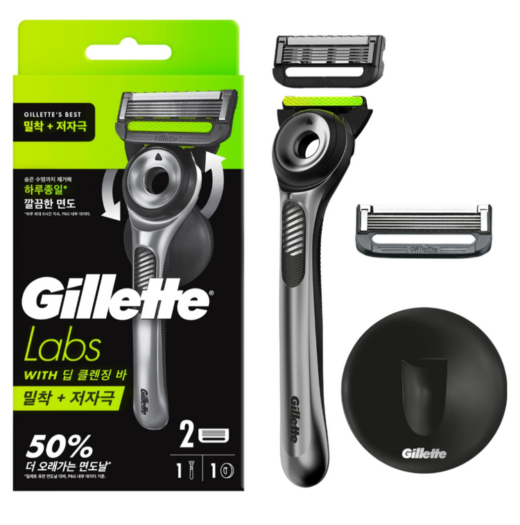 질레트랩스 딥클렌징바 면도기 세트 이미지