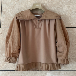 한섬 오브제 22 OBZEE 크링클 반집업 블라우스 이미지