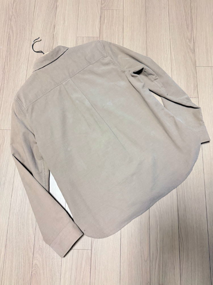 빈폴 레이디스 코듀로이 베이지 클래식핏 셔츠 봄가을골덴블라우스 이미지