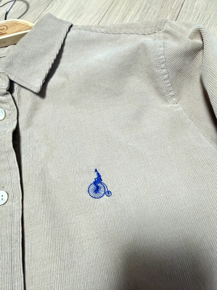 빈폴 레이디스 코듀로이 베이지 클래식핏 셔츠 봄가을골덴블라우스 이미지