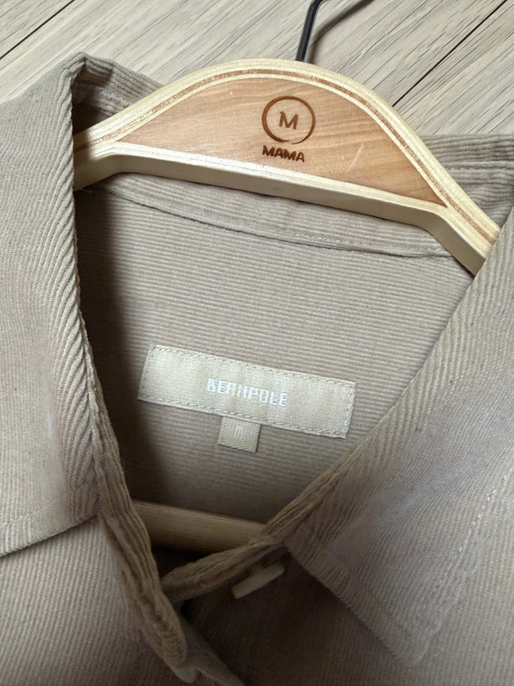 빈폴 레이디스 코듀로이 베이지 클래식핏 셔츠 봄가을골덴블라우스 이미지