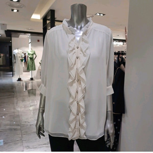 새상품급) 신상 미니멈 화이트 블라우스 이미지