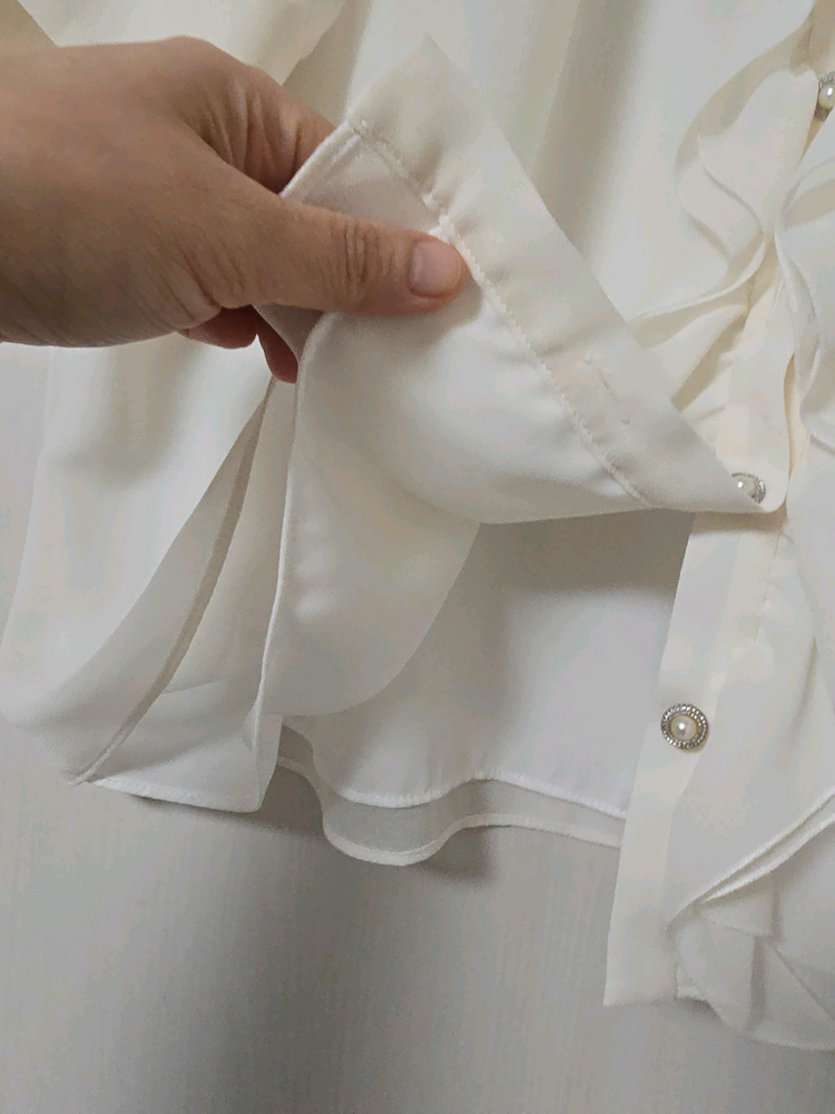 새상품급) 신상 미니멈 화이트 블라우스 이미지