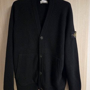 [XXL]21FW 스톤아일렌드 램스울 니트 가디건 블랙 이미지