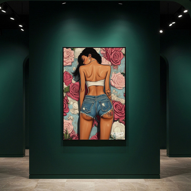 잉크로 새긴 자화상 그림 액자 팝아트 인테리어소품 여자그림 인물액자 미녀 일러스트 거실 아트포스터 대형 벽걸이 감성 이미지