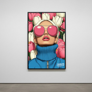 내가 보는 세상은 나였다 그림 액자 팝아트 인테리어소품 여자그림 인물액자 대형 캔버스 거실 아트포스터 예쁜 감성 인 이미지