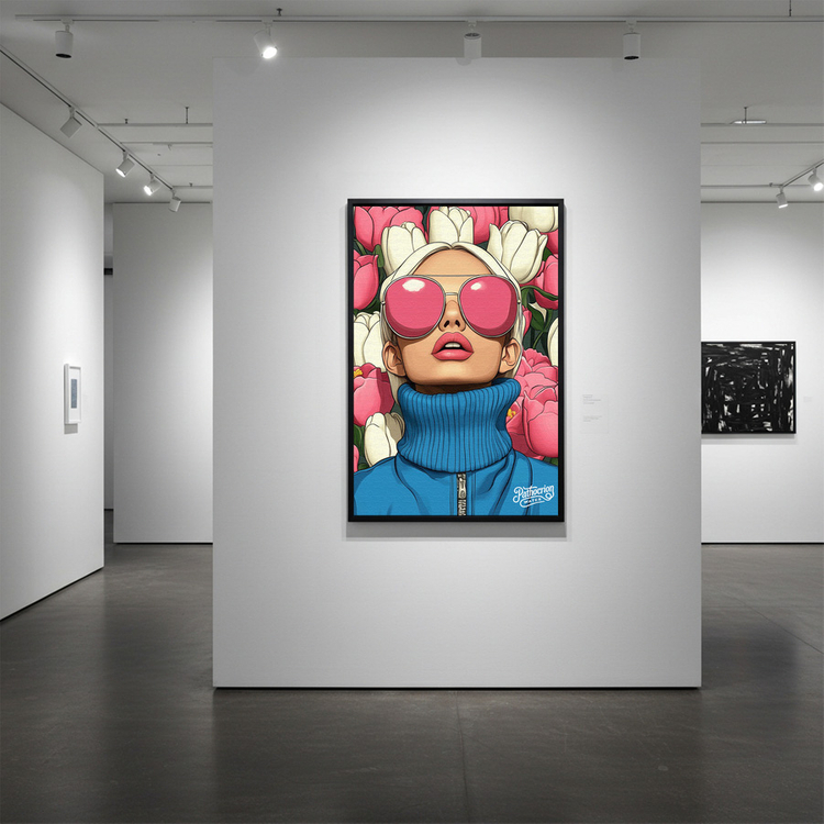 내가 보는 세상은 나였다 그림 액자 팝아트 인테리어소품 여자그림 인물액자 대형 캔버스 거실 아트포스터 예쁜 감성 인 이미지