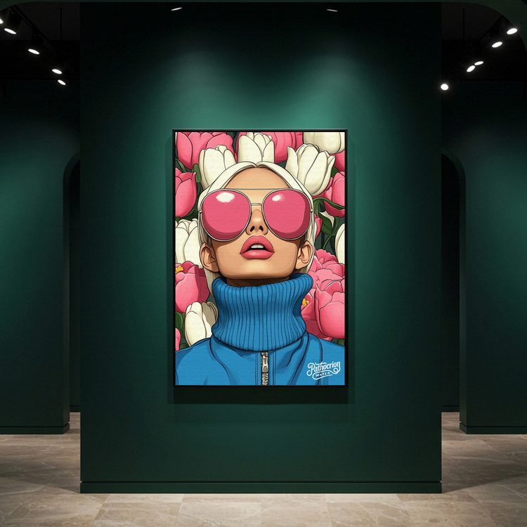 내가 보는 세상은 나였다 그림 액자 팝아트 인테리어소품 여자그림 인물액자 대형 캔버스 거실 아트포스터 예쁜 감성 인 이미지