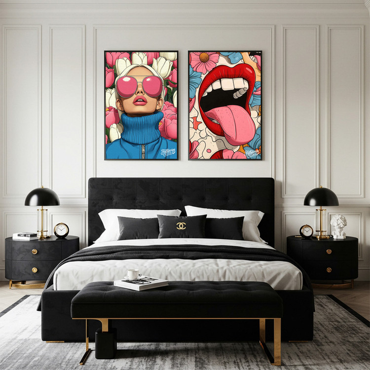 내가 보는 세상은 나였다 그림 액자 팝아트 인테리어소품 여자그림 인물액자 대형 캔버스 거실 아트포스터 예쁜 감성 인 이미지