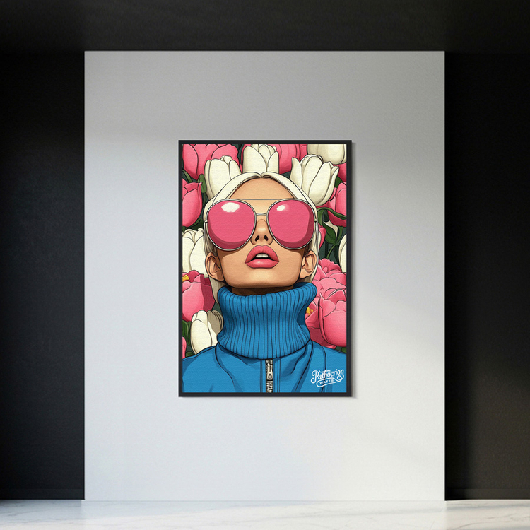 내가 보는 세상은 나였다 그림 액자 팝아트 인테리어소품 여자그림 인물액자 대형 캔버스 거실 아트포스터 예쁜 감성 인 이미지