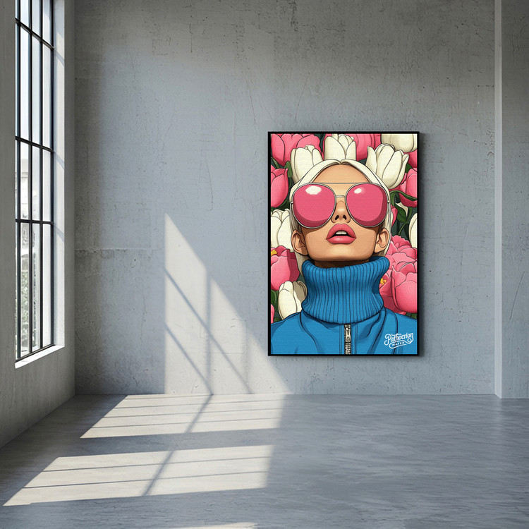 내가 보는 세상은 나였다 그림 액자 팝아트 인테리어소품 여자그림 인물액자 대형 캔버스 거실 아트포스터 예쁜 감성 인 이미지