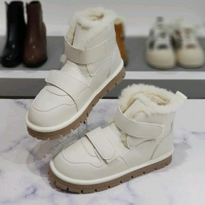 가죽 벨벳 퍼안감 스노우 앵클부츠(240) 이미지