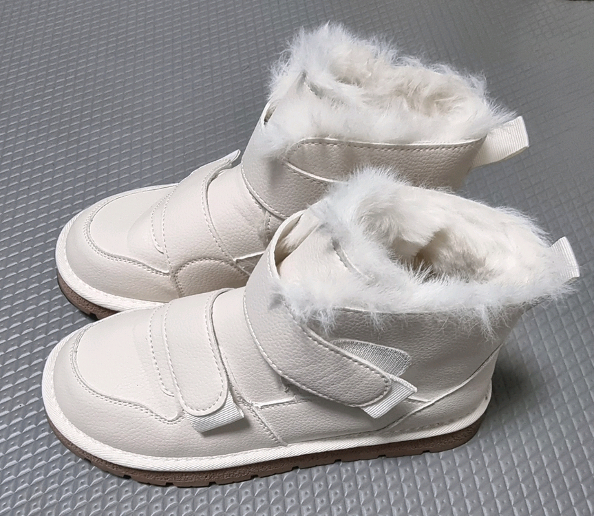 가죽 벨벳 퍼안감 스노우 앵클부츠(240) 이미지